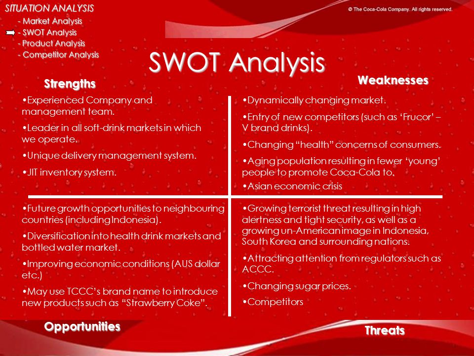 SWOT analysis of Coca Cola (6 Key Strengths in 2018)